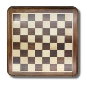 Plateau d'Échecs Marqueté en Palissandre (50cm)