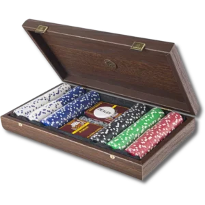 Mallette de Poker artisanale en Noyer