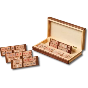 Rummy en bois - Coffret en forme de Livre