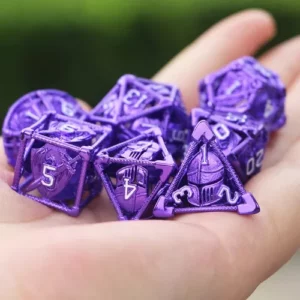 Set de 7 Dés Hollow Armor - Violet