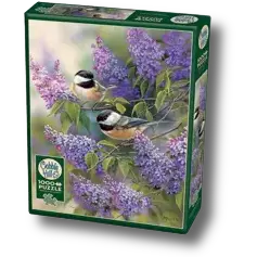 Puzzle 1000pcs - Mésanges et Lavande