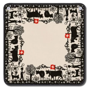 Tapis de Jass "Découpage Suisse"
